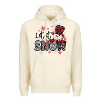 Tofu let it snow sowman snowflake Premium Hoodie - MaliasSmallBusiness