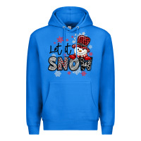 True Royal let it snow sowman snowflake Premium Hoodie - MaliasSmallBusiness