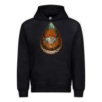Black leopard bullskull teardrop earrings Urban Hoodie - Jasminsmagicworld