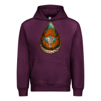 Mauve Wine leopard bullskull teardrop earrings Urban Hoodie - Jasminsmagicworld
