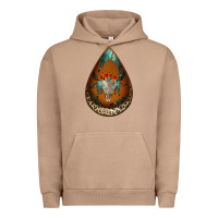 Pigment Burro leopard bullskull teardrop earrings Urban Hoodie - Jasminsmagicworld