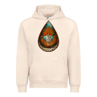 Sandshell leopard bullskull teardrop earrings Urban Hoodie - Jasminsmagicworld