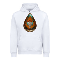 White leopard bullskull teardrop earrings Urban Hoodie - Jasminsmagicworld