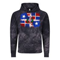 Cloud Black dominican and puerto rico flag Vintage Hoodie - texasbilliewilder