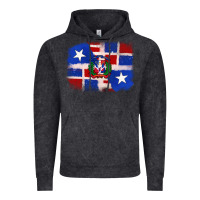 Vintage Black dominican and puerto rico flag Vintage Hoodie - texasbilliewilder