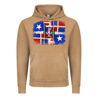 Vintage Camel dominican and puerto rico flag Vintage Hoodie - texasbilliewilder