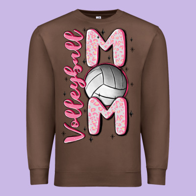 Volleyball Mom Premium Sweatshirt Designed By Maliassmallbusiness