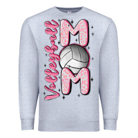 Heather Grey volleyball mom Premium Sweatshirt - MaliasSmallBusiness