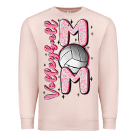 Pale Pink volleyball mom Premium Sweatshirt - MaliasSmallBusiness
