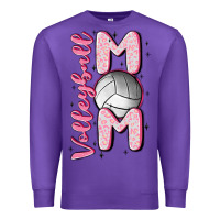 Purple volleyball mom Premium Sweatshirt - MaliasSmallBusiness