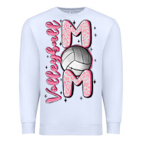 White volleyball mom Premium Sweatshirt - MaliasSmallBusiness