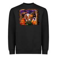 Black longhorn cow halloween Heavyweight Sweatshirt - RanaPortraitStore