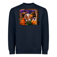 Navy longhorn cow halloween Heavyweight Sweatshirt - RanaPortraitStore