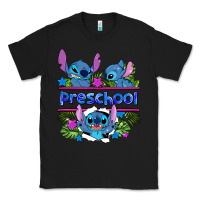 Black preview flower stitch blue preschool Classic Tee - AdoDesignShop