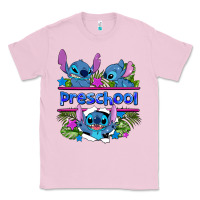 Bubblegum Pink preview flower stitch blue preschool Classic Tee - AdoDesignShop