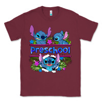 Burgundy preview flower stitch blue preschool Classic Tee - AdoDesignShop