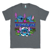 Charcoal Heather preview flower stitch blue preschool Classic Tee - AdoDesignShop