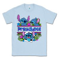 Dusty Blue preview flower stitch blue preschool Classic Tee - AdoDesignShop