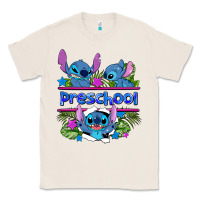 Natural preview flower stitch blue preschool Classic Tee - AdoDesignShop