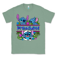 Sage preview flower stitch blue preschool Classic Tee - AdoDesignShop