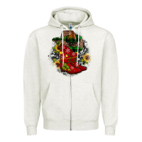 Oatmeal Heather Christmas Cowboy Boots Zipper Hoodie - JahusDesignShop