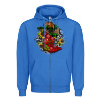 True Royal Christmas Cowboy Boots Zipper Hoodie - JahusDesignShop