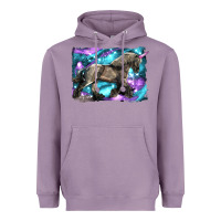 Lavender black unicorn Heavyweight Hoodie - LillyAllenDesigns