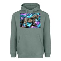 Sage black unicorn Heavyweight Hoodie - LillyAllenDesigns