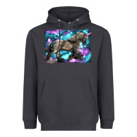 Smoke black unicorn Heavyweight Hoodie - LillyAllenDesigns