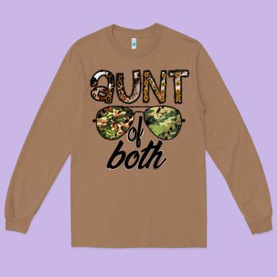 Aunt Of Both Long Sleeve Tee Designed By Cowhidedigitalart