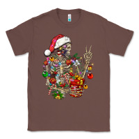 Chestnut Christmas lights and skeleton Classic Tee - FaDigitalArtStudio