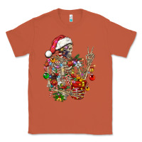 Copper Christmas lights and skeleton Classic Tee - FaDigitalArtStudio