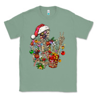 Sage Christmas lights and skeleton Classic Tee - FaDigitalArtStudio
