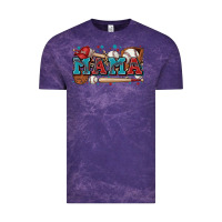Cloud Purple mama baseball Vintage Tee - Zillion Design Studio