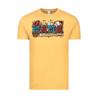 Vintage Mustard mama baseball Vintage Tee - Zillion Design Studio