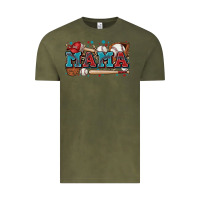 Vintage Olive mama baseball Vintage Tee - Zillion Design Studio