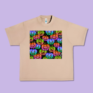 Halloween Pumpkins Urban Heavy Tee Designed By Texasbilliewilder