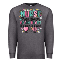 Charcoal Heather nurse practitioner Premium Sweatshirt - MaliasSmallBusiness