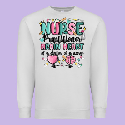 Nurse Practitioner Premium Sweatshirt Designed By Maliassmallbusiness