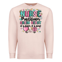 Pale Pink nurse practitioner Premium Sweatshirt - MaliasSmallBusiness