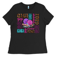 Black gigi gigi with knitting Ladies Tee - AdoDesignShop