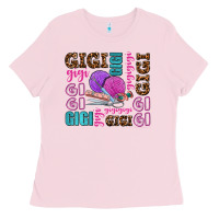 Bubblegum Pink gigi gigi with knitting Ladies Tee - AdoDesignShop