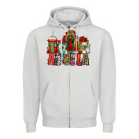 Dove Grey lady of guadalupe abuela coffee cups Zipper Hoodie - Jasminsmagicworld
