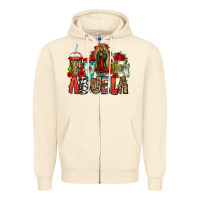 Sandshell lady of guadalupe abuela coffee cups Zipper Hoodie - Jasminsmagicworld