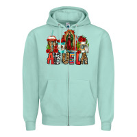 Seafoam lady of guadalupe abuela coffee cups Zipper Hoodie - Jasminsmagicworld