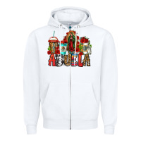 White lady of guadalupe abuela coffee cups Zipper Hoodie - Jasminsmagicworld