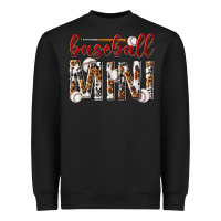Black baseball mini with leopard Heavyweight Sweatshirt - texasbilliewilder