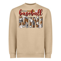 Mushroom baseball mini with leopard Heavyweight Sweatshirt - texasbilliewilder