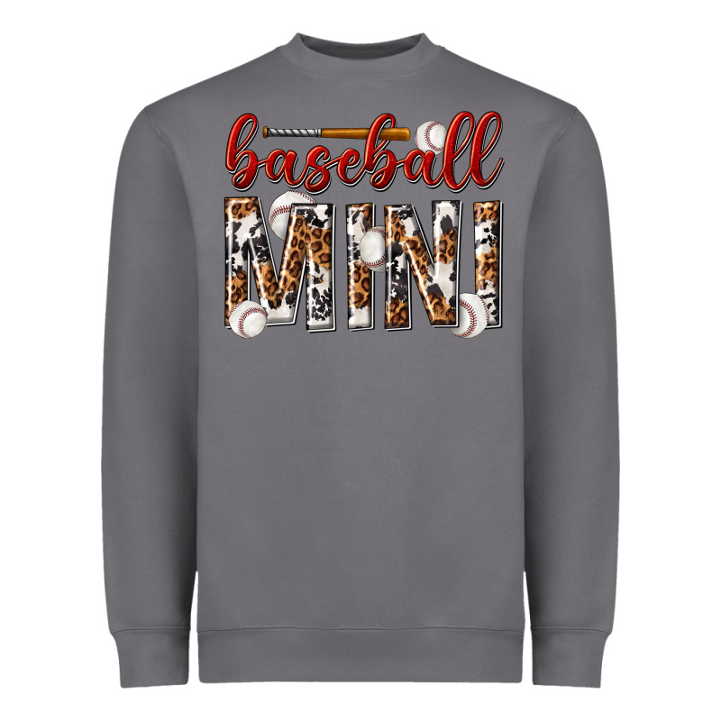 Baseball Mini With Leopard Heavyweight Sweatshirt by texasbilliewilder | Teevron