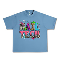 Pebble Blue nail tech Urban Heavy Tee - Zillion Design Studio